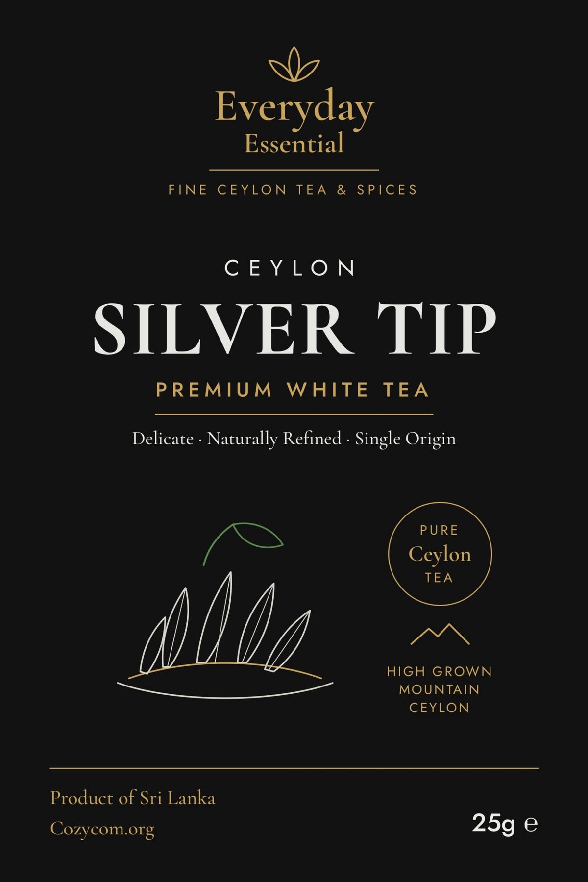 Ceylon Silver Tips white tea pouch